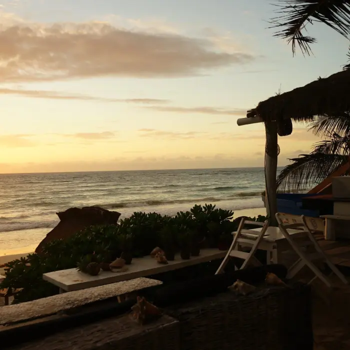 sunset over Zulum Hotel
