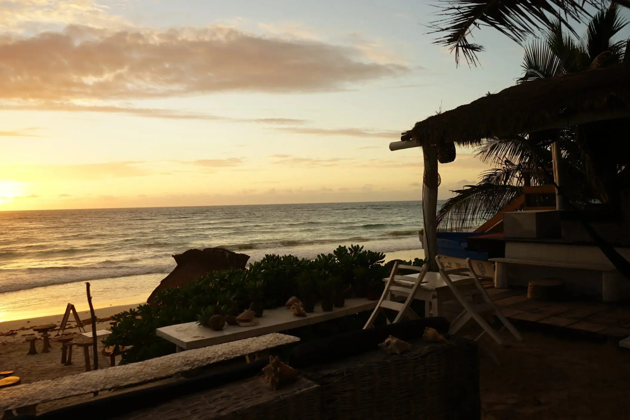 sunset over Zulum Hotel
