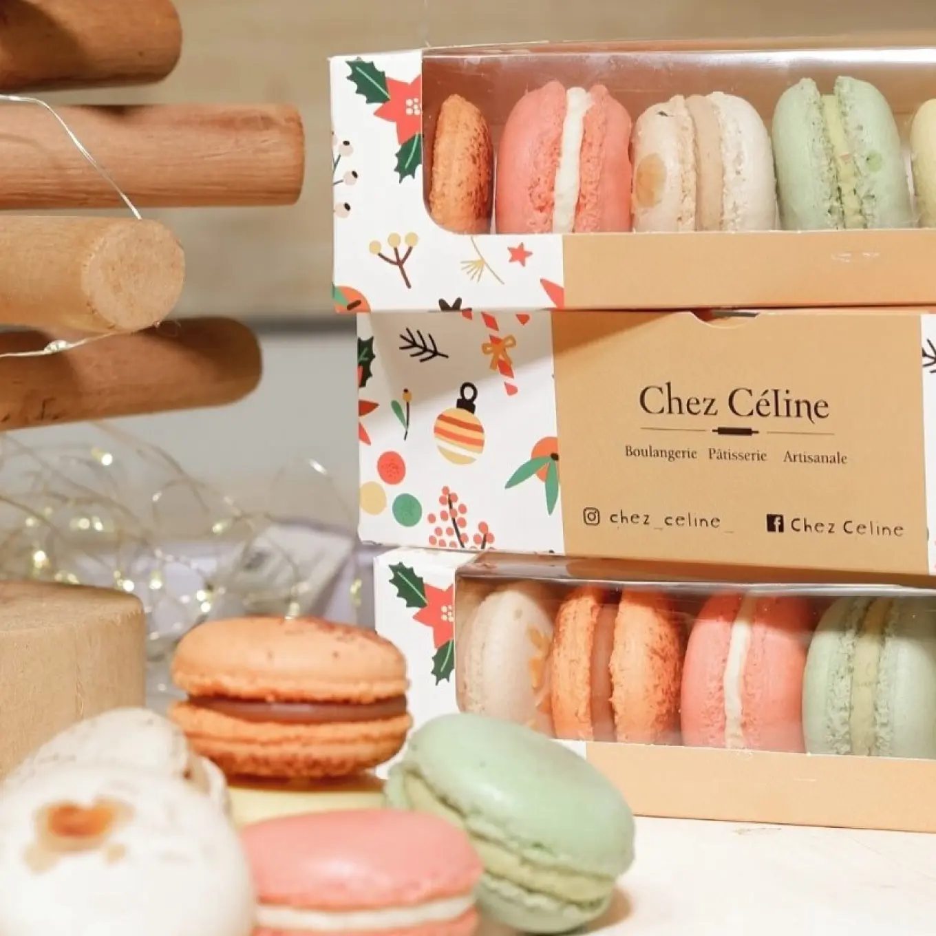 macaroons at Chez Céline