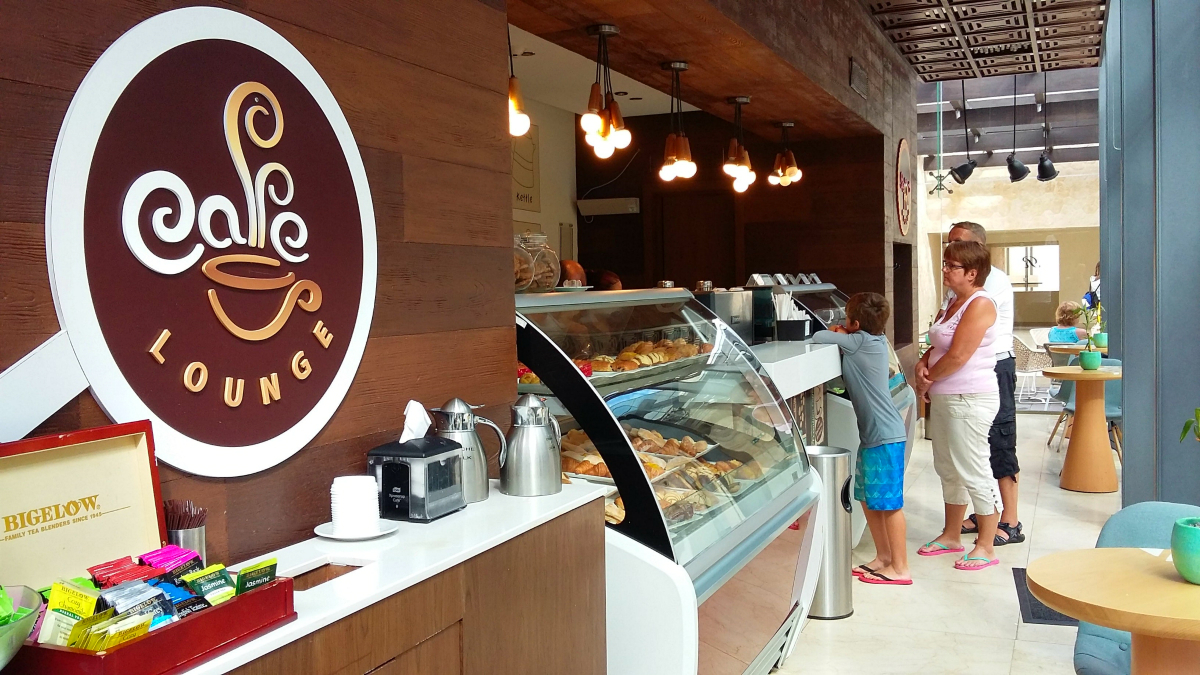 Cafe and gelato bar at the Royalton Riveira Cancun