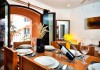 Dining room area at Acanto condo hotel