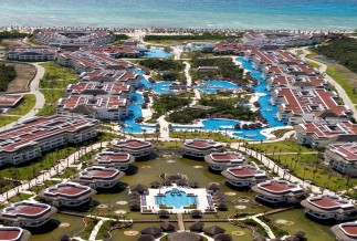 Aerial View of the Sunet and Riviera Princess Hotels