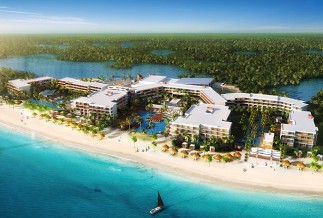 Breathless Riviera Cancun aerial view